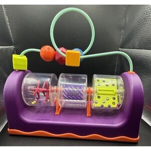 B. Toys Spin Rattle & Roll Baby Toy Sensory Development Ball Colorful Pre-Owned